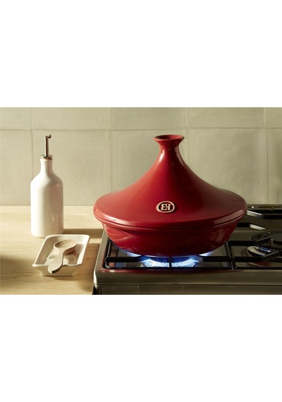Emile Henry Ateşe Dayanıklı Tajin 32 Cm 5 L Kırmızı/burgundy -345632 - Kırmızı/burgundy Kırmızı