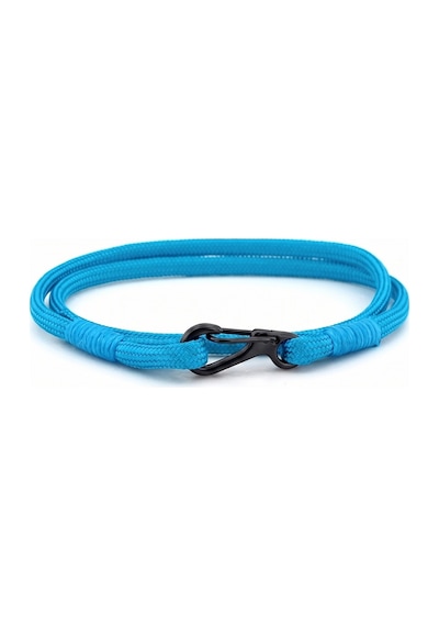 Mavi Paracord Metal Kanca Iki Sira Sarma Erkek Bileklik M011P Mavi