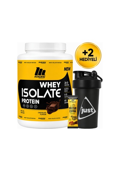 Mustang Nutrition Whey Isolate Protein Tozu 1800 Gr 60 Servis Çikolata + Shaker + Protein Kahve Hediyeli çikolata