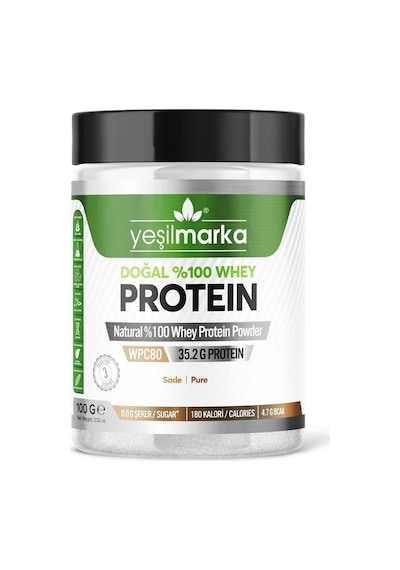 Yeşil Marka Sade Protein Tozu 100 Ml