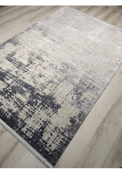 Türkmen Halı Pavia 1696A Füme 100x200 CM İpeksi Halı Yolluk