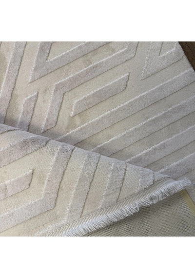 İpek Halı Gaspara 14973 Krem Modern Salon Halısı Krem