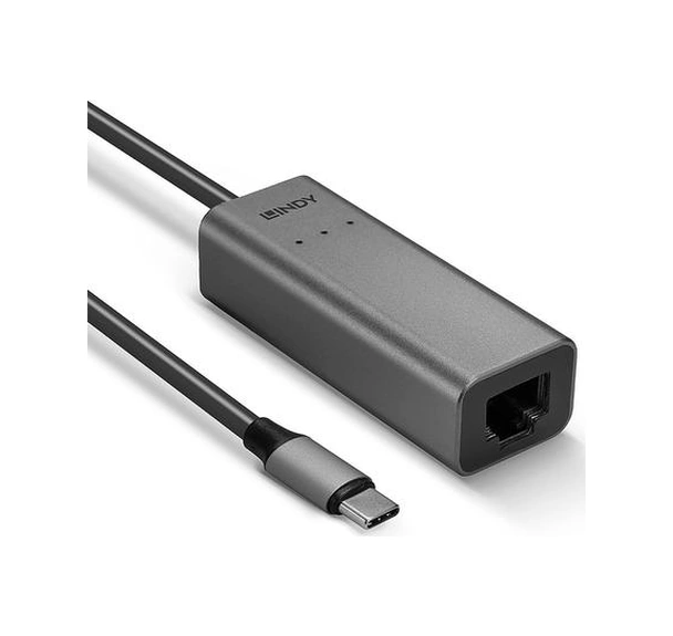 Lindy Lın-43314 Usb Typec 3.2 To Rj45 2.5g Ethernet Dönüşütrücü