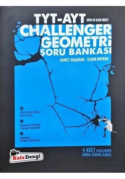 Tyt Challenger Geometri Soru Bankası Tümü Video Çözümlü Kafa Dengi Yayınları