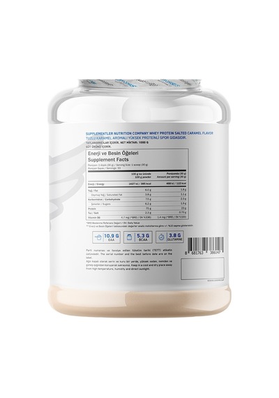 Supplementler Whey Protein 1000 Gr Tuzlu Karamel