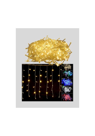 4 Metre Şelale Led Işık Perdesi Dekoratif - Karbul2805-5921 Renkli Renkli