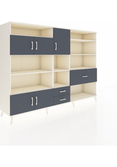 Hyperion Dolap 13 Raflı 3 Çekmeceli 5 Kapaklı 220x44x163 Aytaşı-a Aytaşı-antrasit Hyperion Dolap 13 Raflı 3 Çekmeceli 5 Kapaklı 220x44x163 Aytaşı-a Aytaşı-antrasit
