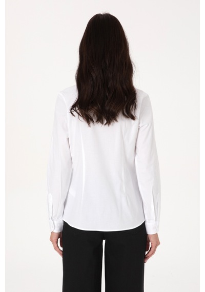 U.s. Polo Assn. Kadın Beyaz Gömlek Basic 50307989-vr013 Beyaz