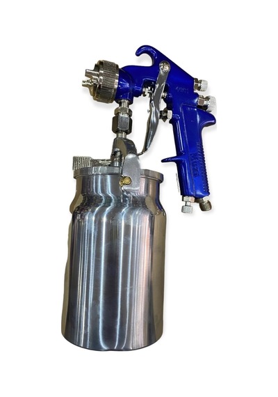 Ağır Hizmet Endüstriyel Hvlp Hava Püskürtmeli Alttan Depolu Boya Tabancası 1.7mm 1000ml