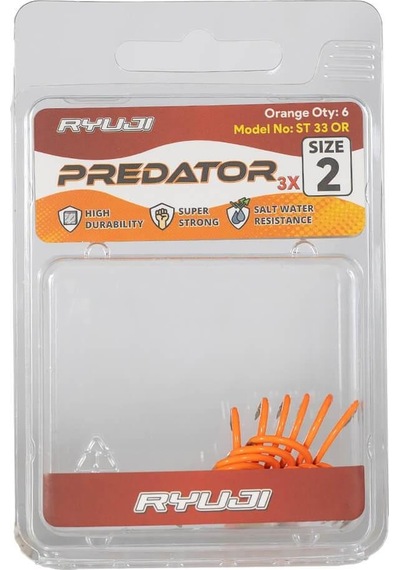 Ryuji Predator St33 Orange Üçlü İğne 6 Adet - 2 4