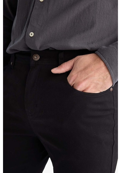 Defacto Slim Fit Dar Kesim Dar Paça Pantolon B2089ax25aubk81 Siyah