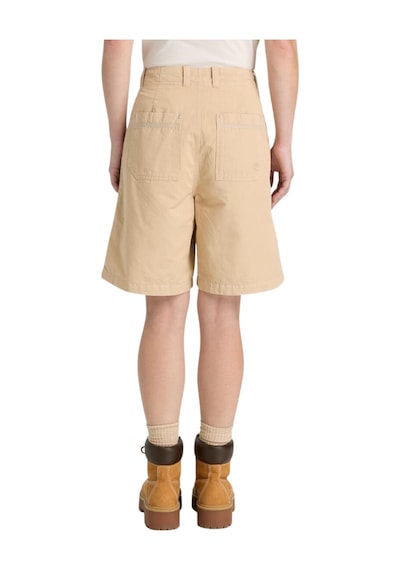 B0a442fy941-r Timberland Cotton Linen Bermuda Kadın Şort Ve Kapri Krem B0a442fy941-r