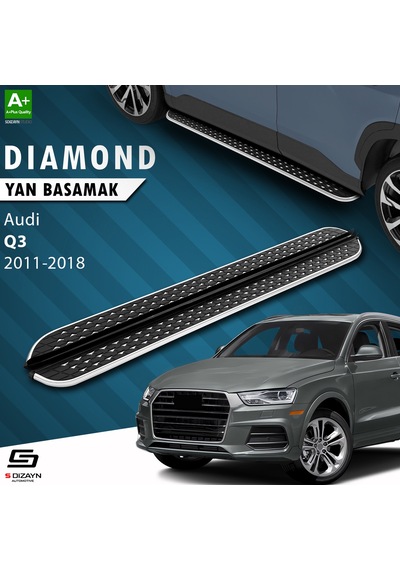 S-dizayn Audi Q3 8u Diamond Krom Yan Basamak 173 Cm 2011-2018