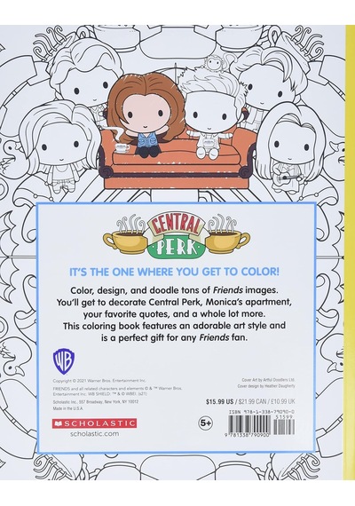 The Official Friends Coloring Book: The One With 100 Images To Color