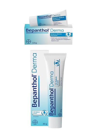 Derma Cilt Bakım Kremi 30 Gr + 3 Adet Onarıcı Bakım Merhemi 3,5 Gr Aloe Vera