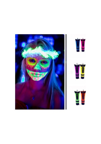 Glow Stick Boya Fosforlu Krem Boya 12 Adet +3