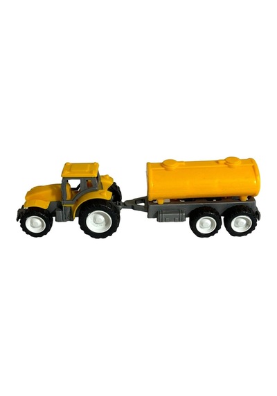 Traktör Oyuncak 3'lü Set Süper Farm Modern Design Römorklu Traktör Set Renkli