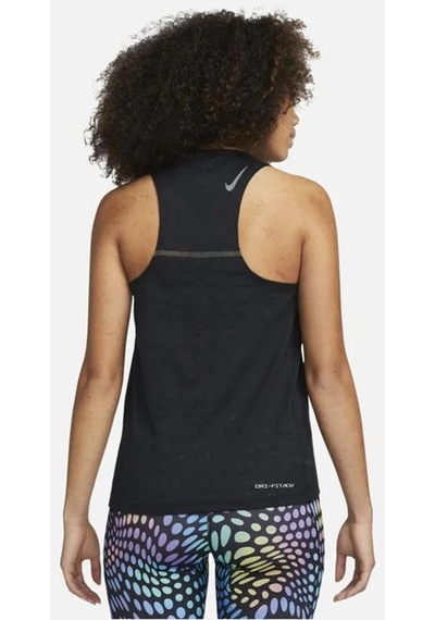 Nike Dri Fit Adv Run Division Running Reflector Tank Reflektörlü Kadın Atlet Siyah