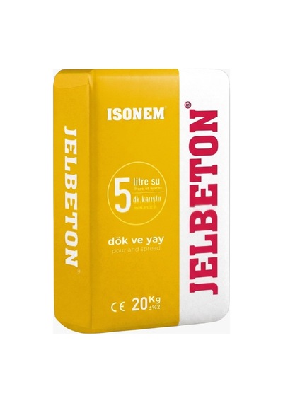 Isonem Jel Beton Kendinden Yayılan Zemin Kaplaması 20 Kg - Sarı