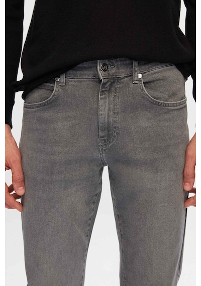 D's Damat Slim Fit Düz Boru Paça Erkek Denim Pantolon - Gri 6HCJ3ORT00102