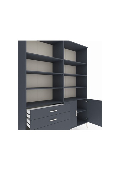 Hyperion Gardrop 9 Raflı 3 Çekmeceli 2 Kapaklı 176x44x221 Antrasit-antrasit Antrasit Hyperion Gardrop 9 Raflı 3 Çekmeceli 2 Kapaklı 176x44x221 Antrasit-antrasit Antrasit