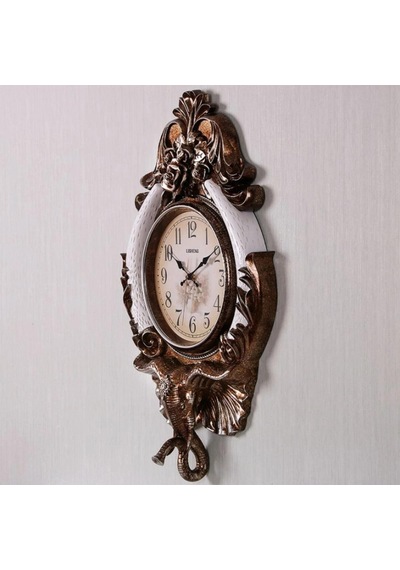Duvar Saati Fil Temalı Büyük Polyester Saat Koy No.3 40 X 67 Cm çok Renkli
