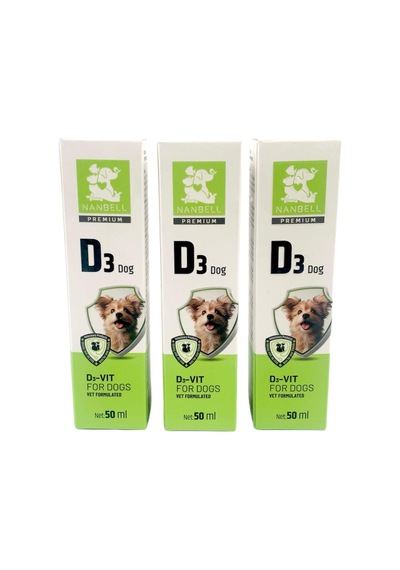 Nanbell Köpekler İçin D Vitamin Takviyesi 3 x 50 ML