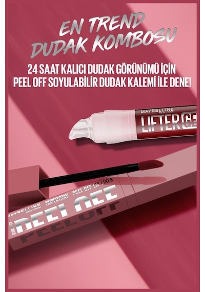 Super Stay Peel Off Soyulabilen Dudak Tinti - 24 Saate Kadar Kalıcı Dudak Renklendirme - 01 Aura 3600531726430-11344