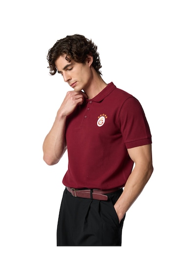 Gsstore Galatasaray 5 Yıldız Klasik Logo Polo T-shirt E251403 Bordo