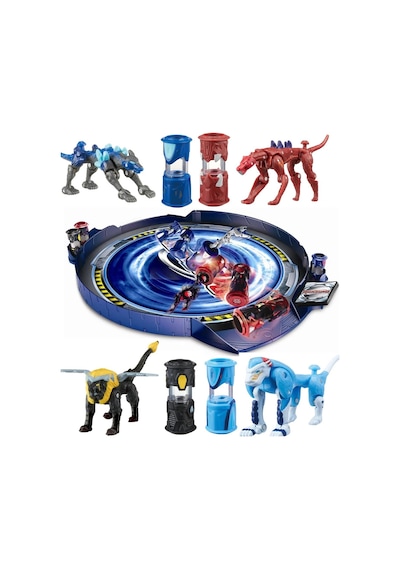 Monsuno, Lisanslı Mega Arena, 4 Adet Kapsül-4 Figür-4 Kart Full Oyun Seti