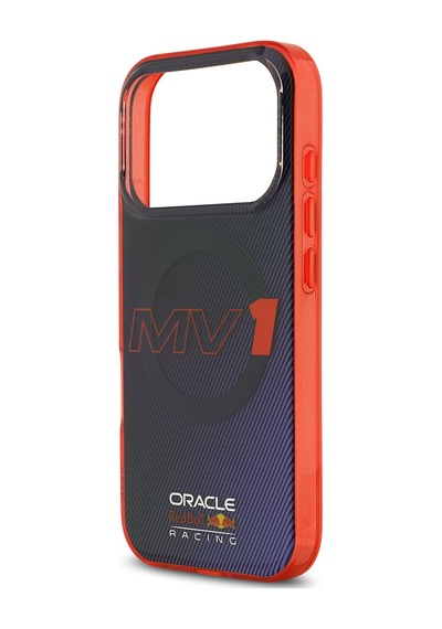 Apple Uyumlu iPhone 17 Pro Kılıf Redbull Lisanslı M-safeli Çift Katmanlı Çizgi Desenli Sert Pc Mv Kapak Lacivert Lacivert