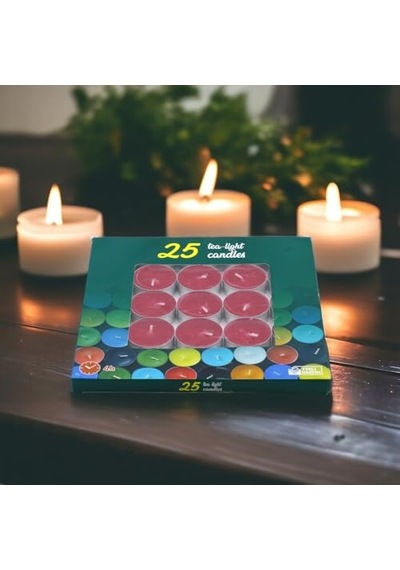 Tealight Mum Kokusuz Ev Tatil Parti Dekoru Glımma Çok Renkli