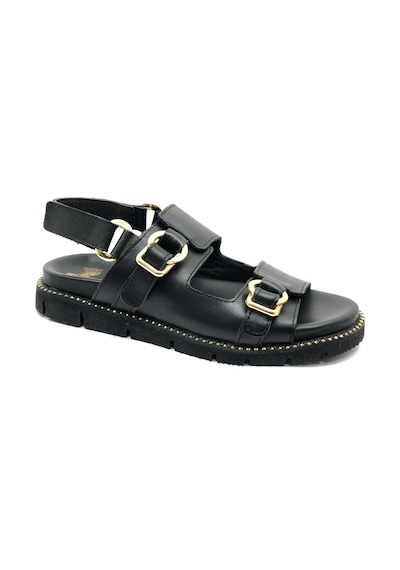 Venüs Lagos Hakiki Deri Comfort Ortopedik Kadın Sandalet Siyah Venüs Lagos Hakiki Deri Comfort Ortopedik Kadın Sandalet Siyah