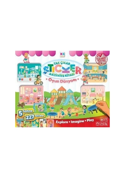 Sticker Book Play World Oyun Dünyam Aktivite Kitabı 5 Sahne 227 Sticker Çocuklar İçin Çıkartma Kitabı