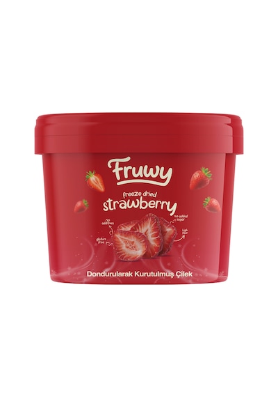 Freeze Dried Çilek Kova Dondurularak Kurutulmuş Çilek Diğer