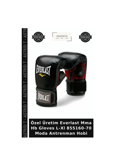 Özel Üretim Everlast Mma Hb Gloves L-xl 855160-70 Moda Antrenman Hobi Diğer