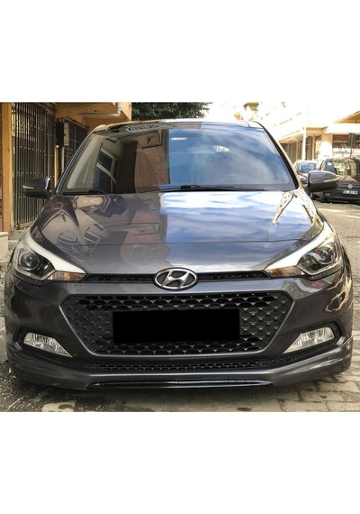 Hyundai I20 Uyumlu 2014-2017 Boyasız Mat Siyah, Abs Plastik Sport Ön Ek