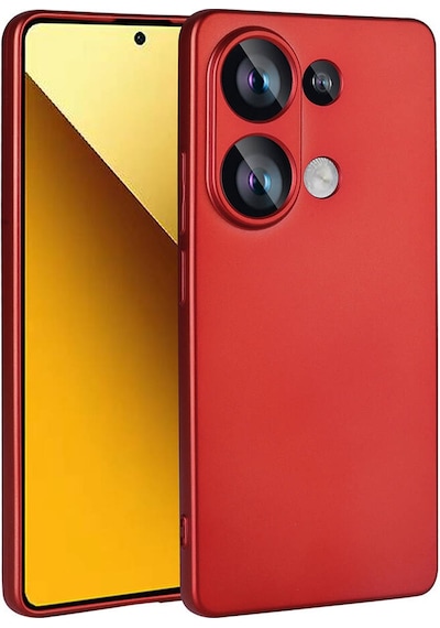 Goocamp Poco M6 Pro 4g Kılıf Premier Silikon Kapak - Kırmızı Kirmizi
