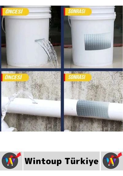 Ultra Güçlü Su Neme Dayanıklı Çok Amaçlı Montaj Onarım İzolasyon Tamir Bantı Beyaz 48 Mmx10 Mt 10 Ad
