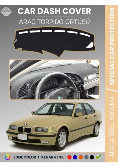 Bmw E36 1990-2000 Torpido Örtüsü Ön Göğüs Koruma Torpido Koruma Araca Özel Kaymaz Kolay Montaj - 579 Stiloto