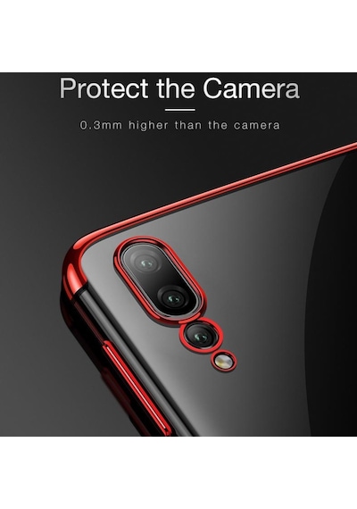 Huawei Y9 Prime 2019 Köseleri Renkli Seffaf Kamera Kor. Kilif 378751895