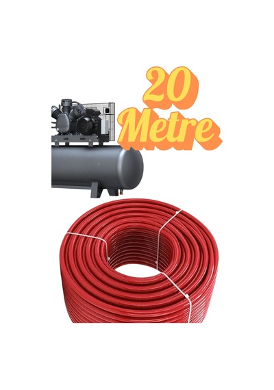 40 Metre Kompresör Hava Hortumu 8 Mm Termo Hortum Kırmızı Thermo Hortum Basınca Dayanıklı Hortum