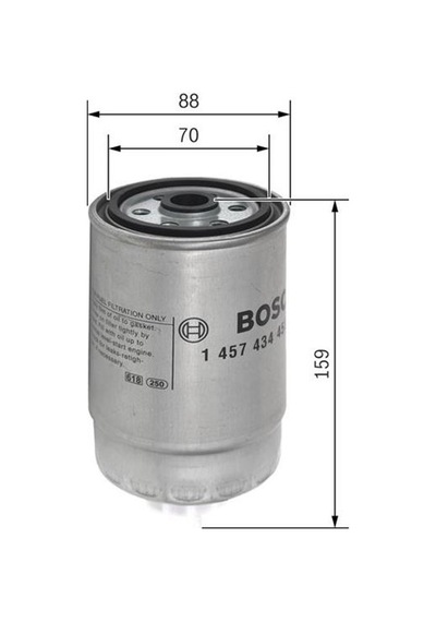 BOSCH F026407205 YAĞ FİLTRESİ F20 F21 1 SERISI F23 F27 F87 2 SERI