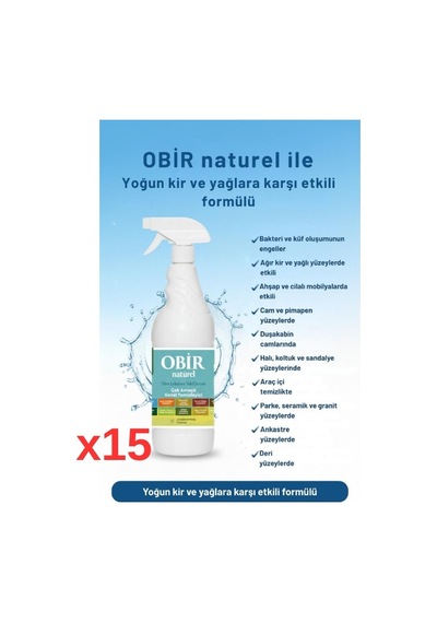 Obir Genel Temizleyici 15 Adet 1 Lt 15'li Set
