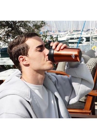 Morning 400 Ml Paslanmaz Çelik Termos Mug Çift Işlevli Sızdırmaz Kapaklı Siyah Sı232021 Genel