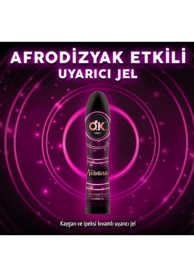 Okey Çilek Kayganlaştırıcı Jel 100 ML + Okey Nirvana Uyarıcı Jel 100 ML