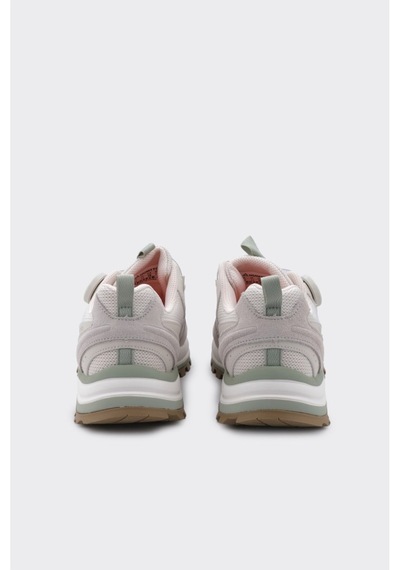 Derinet İthal Malzeme Cırt Ayarlı Kadın Sneaker Bej Bej