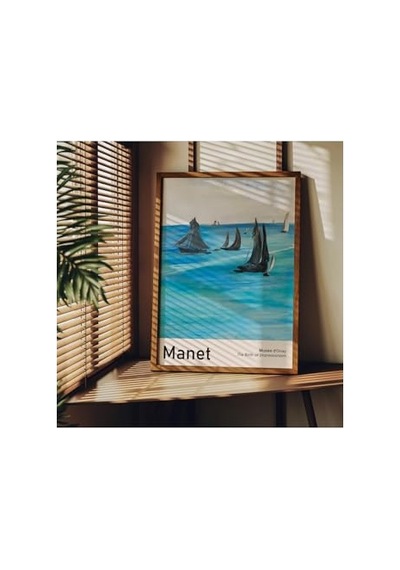 Manet Çerçevesiz Poster, Modern Dekoratif Çerçevesiz Poster, Tablo, Manet, 21 X 30