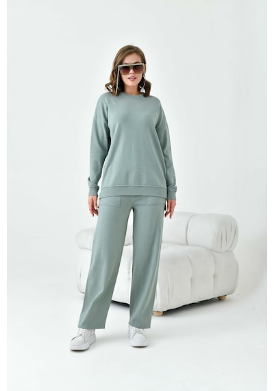 Ftz Women Kadın Düz Basic İkili Takım Mint 20800 Mint