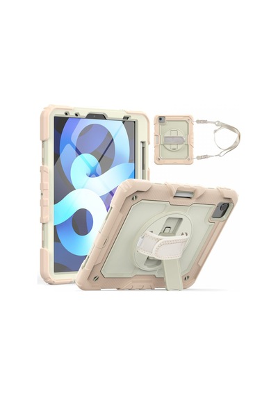 İpad Pro 11 2020 Kılıf Strap New Tablet Kapak - Pembe Diğer